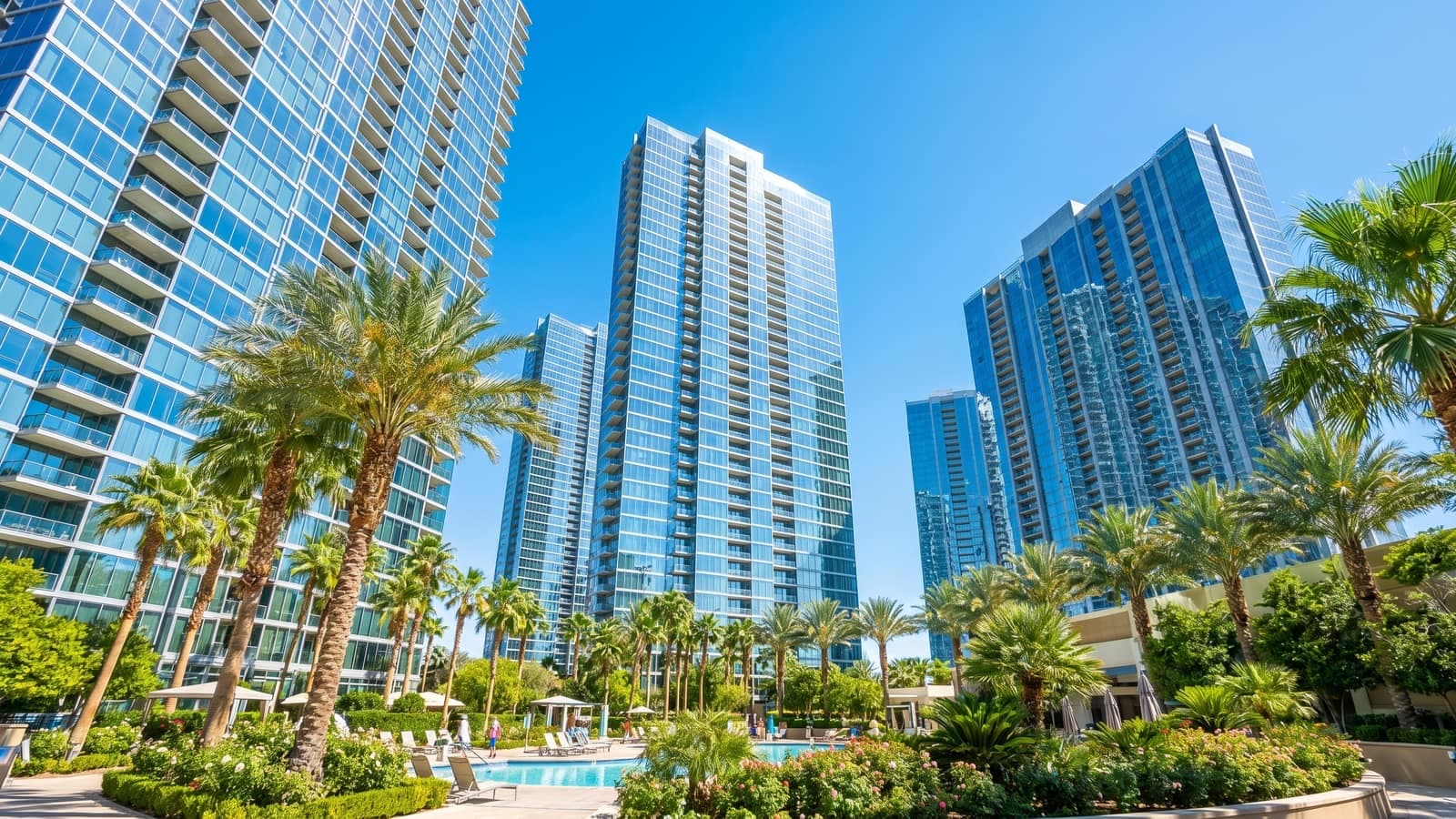 Palms Place luxury condo-hotel tower at Palms Casino Resort, west of the Las Vegas Strip, ZIP 89103